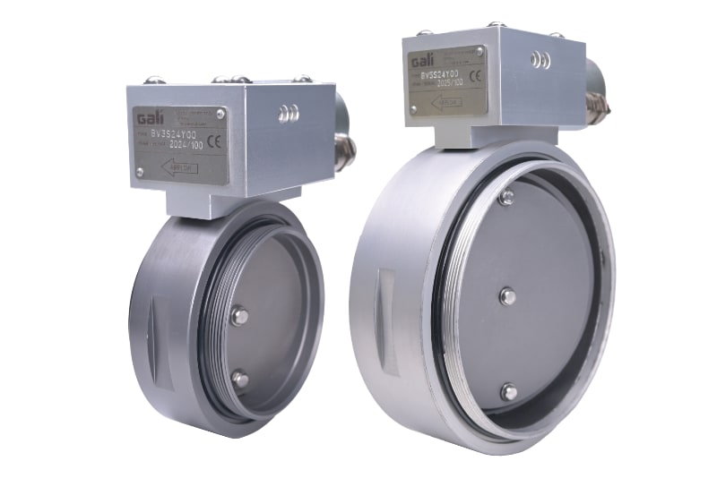 GALI Air intake shutdown butterfly valve series BV3 - BV5 Inches energized to open