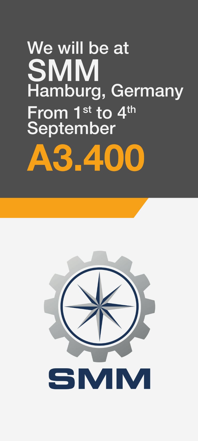 We will be at SMM Hamburg, Germany From 1st to 4th September